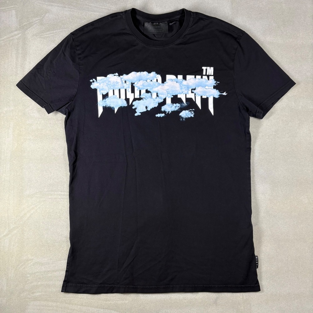 Philipp Plein Homme Black Cloud Logo Oversize T-Shirt Mens Large Limited Edition